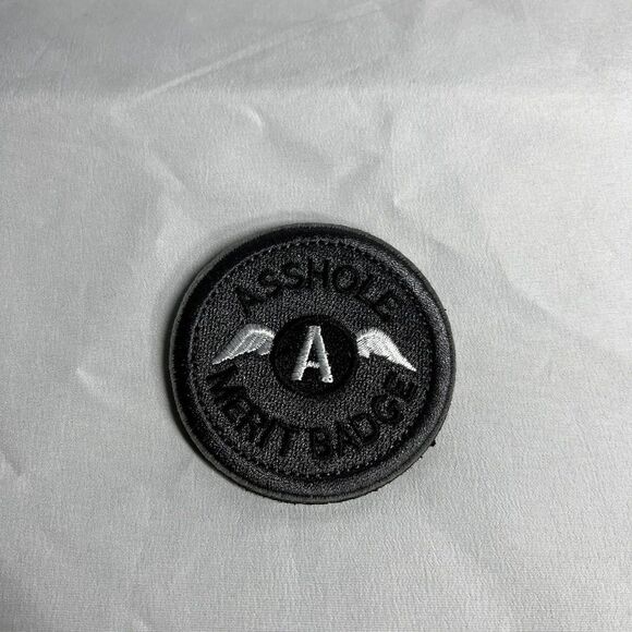 A-hole Merit Badge Military Morale Patch - Picture 1 of 1